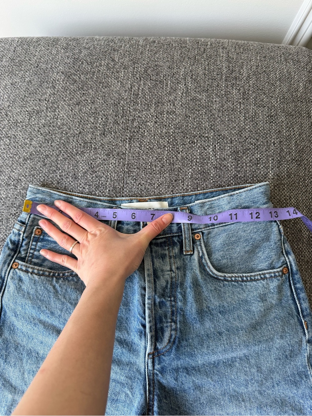 Aritzia denim forum yoko high rise thigh shorts - Picture 5 of 6